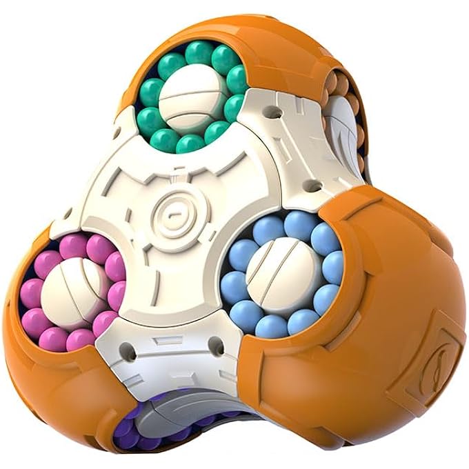 CUBE BRAIN PUZZLE EDUCATION CUBE 3-D PUZZLE 3X3X3 LEARNING TOYS (ORANGE)